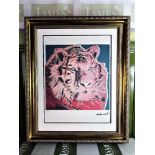 Andy Warhol-(1928-1987) "Endangered Species Tiger" Lithograph