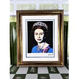 Andy Warhol-(1928-1987) "Elizabeth " Black Ltd Edition Lithograph