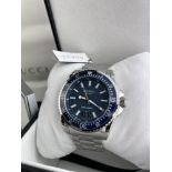 Gucci Dive Stainless Steel Blue Dial Quartz Watch 45mm