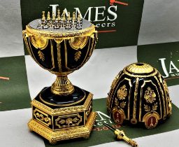 House of Faberge 24ct Gold Plated Imperial Jeweled Chess Set
