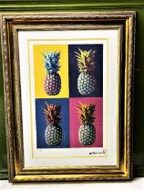 Andy Warhol-(1928-1987) "Pineapple" Numbered Lithograph