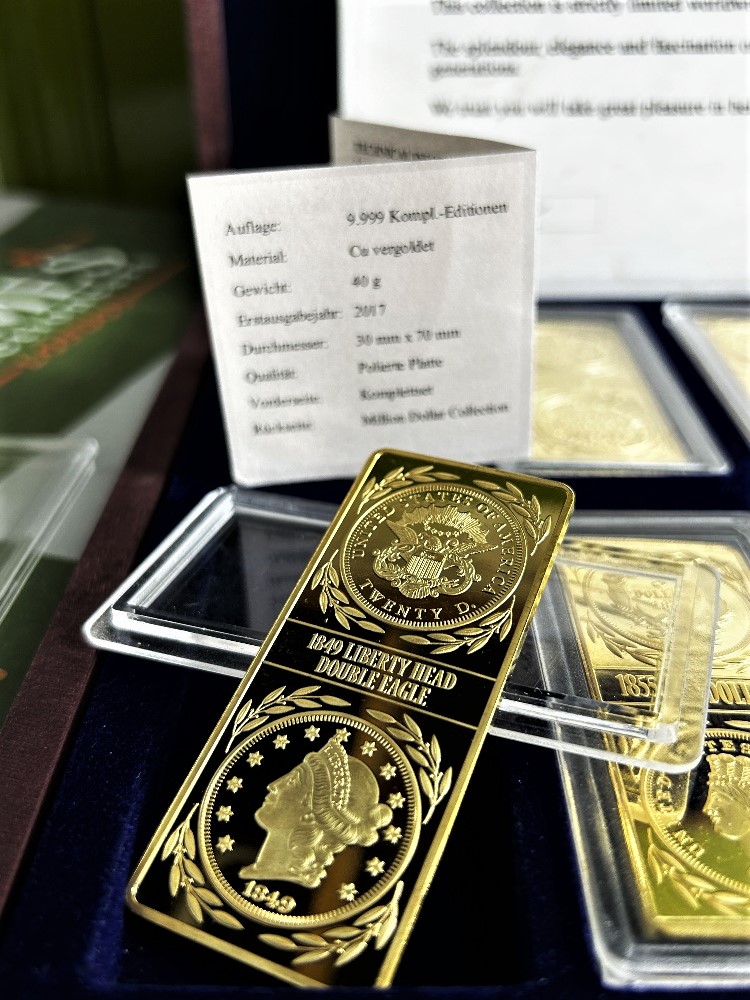 Windsor Mint " Million Dollar" Gold Bar 24 Carat Complete Set - Image 5 of 6