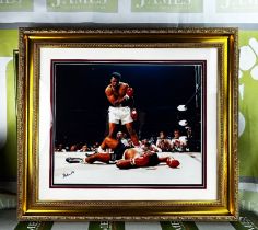 SOLD VIA BUY IT NOW-PLEASE DO NOT BID-Muhammad Ali Vs Sonny Liston Iconic Signed Montage