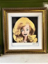 Andy Warhol-(1928-1987) "Barbie" Numbered Lithograph
