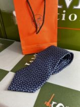 Hermes Paris Gent`s Silk Tie