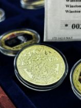 Windsor Mint "Winston Churchill" Gold 12 Coin Full Set RRP £479