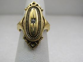 Vintage Avon Victorian Themed Ring, Adjustable