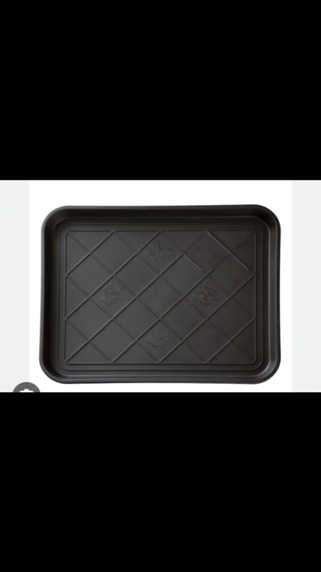 RRP £24.99 X1 pack of 2 black Car boot tidy trays - Image 2 of 2