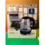 RRP £27.99 X1 Boxed Adam electric kettle 1.7ltr and 2200w