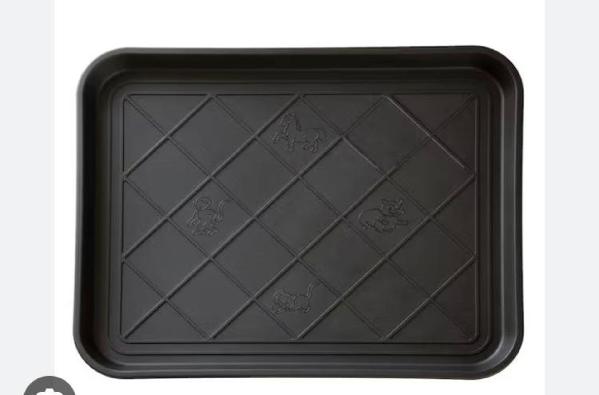 RRP £24.99 X1 pack of 2 black Car boot tidy trays