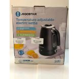 RRP £37.99 X1 boxed Aigostar 1.7Ltr Loki Temperature adjustable electric kettle