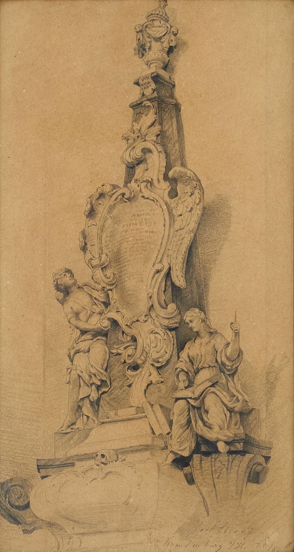 Carl Sterry.  (1861). Denkmal in