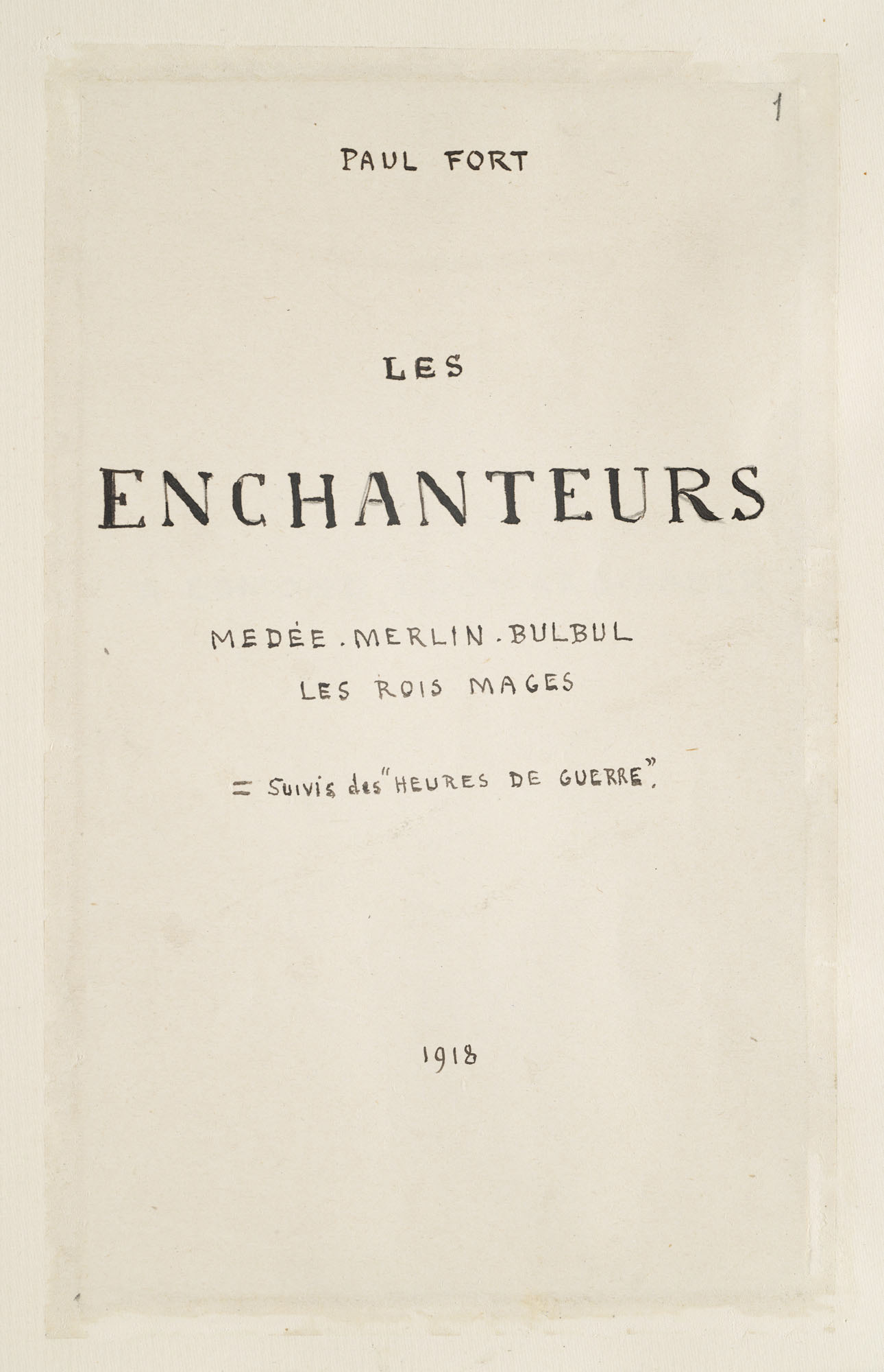 Paul Fort. Les Enchanteurs. Médée. - Image 2 of 4