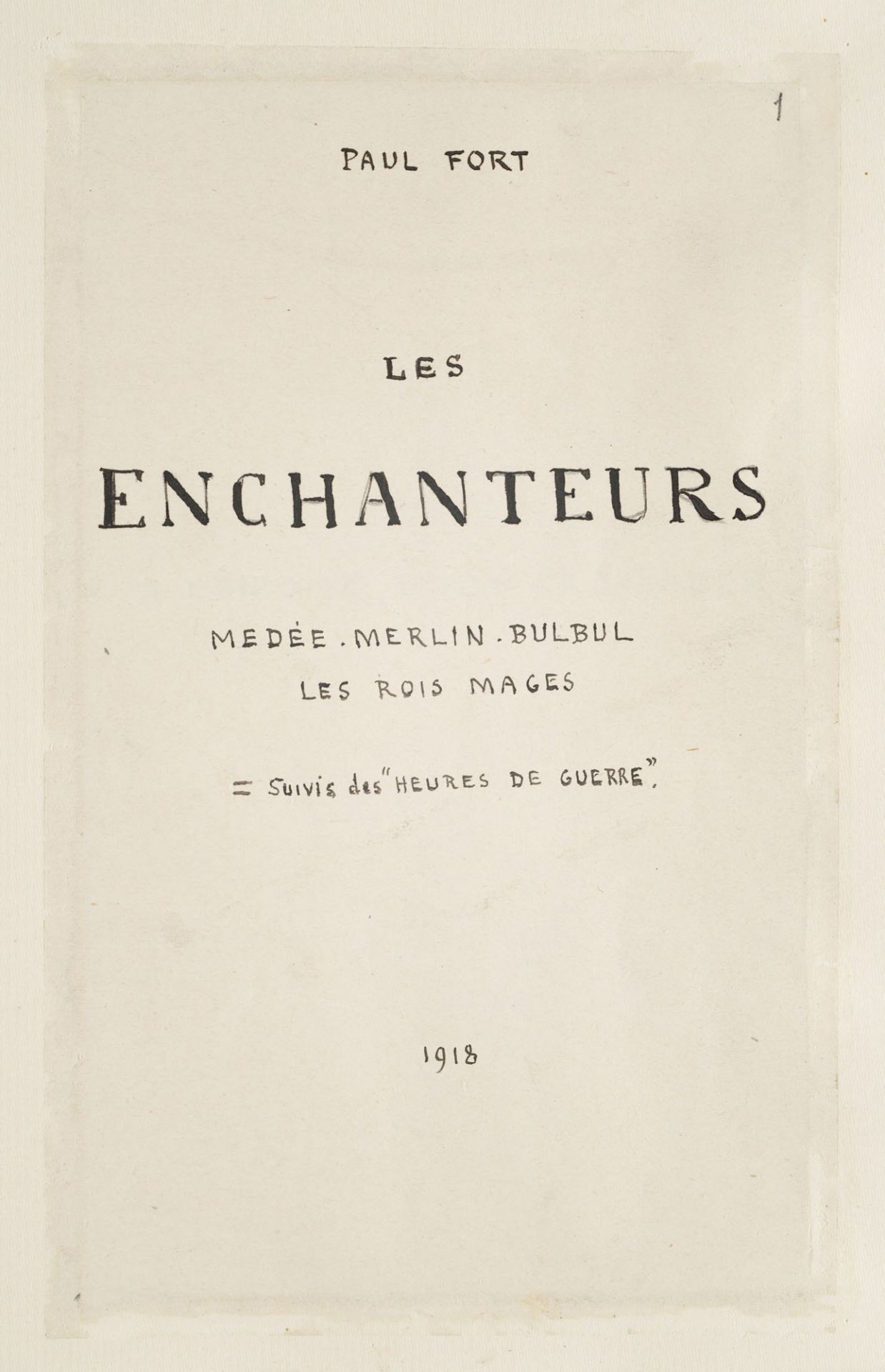 Paul Fort. Les Enchanteurs. Médée. - Image 2 of 4