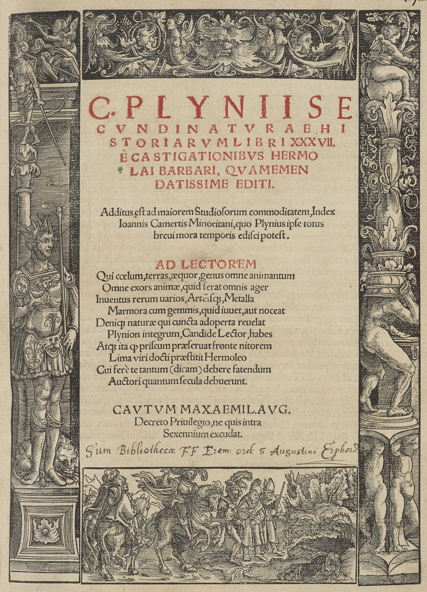 Plinius Secundus. Naturae Historiarum - Image 2 of 2
