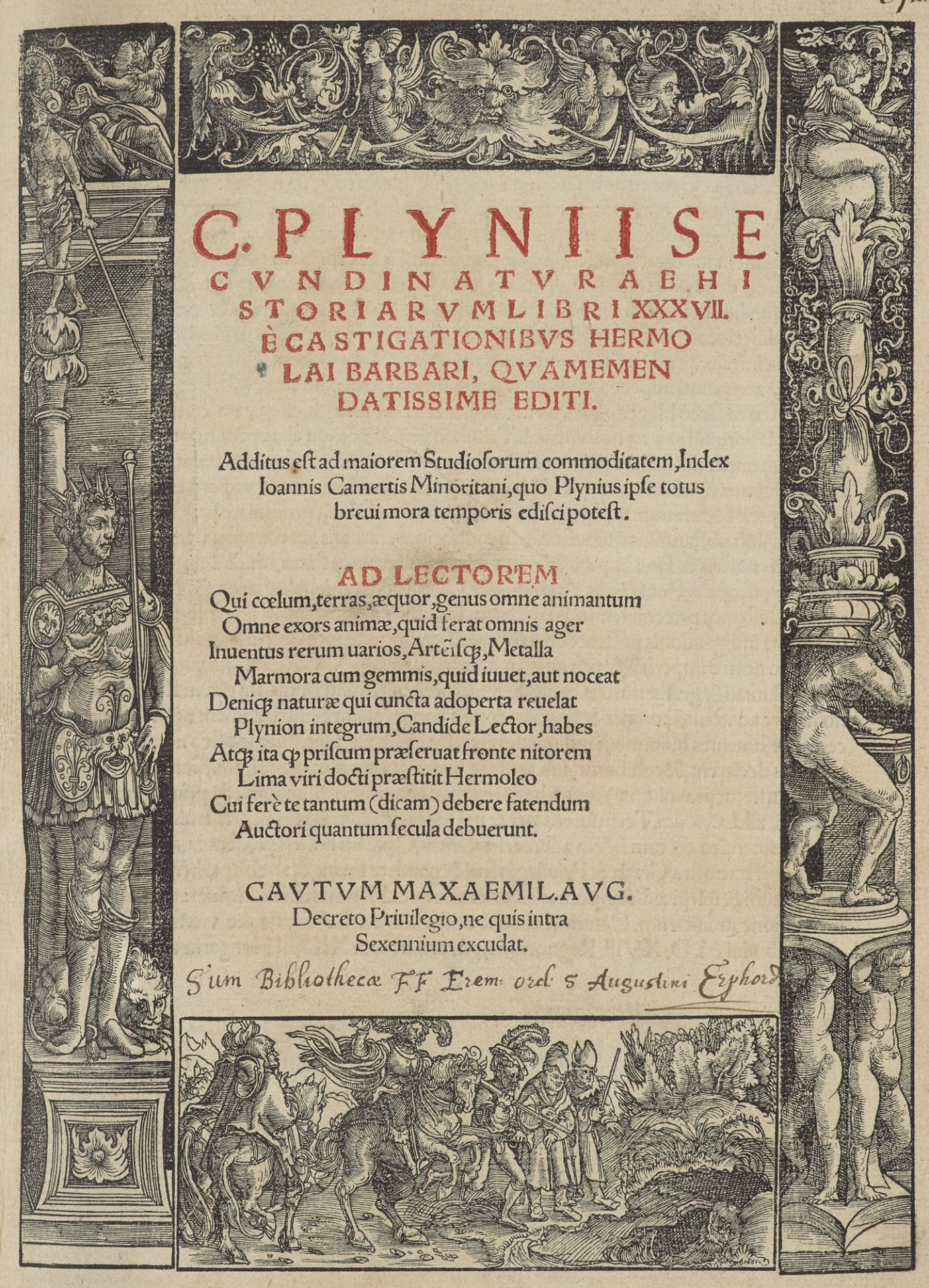 Plinius Secundus. Naturae Historiarum - Bild 2 aus 2