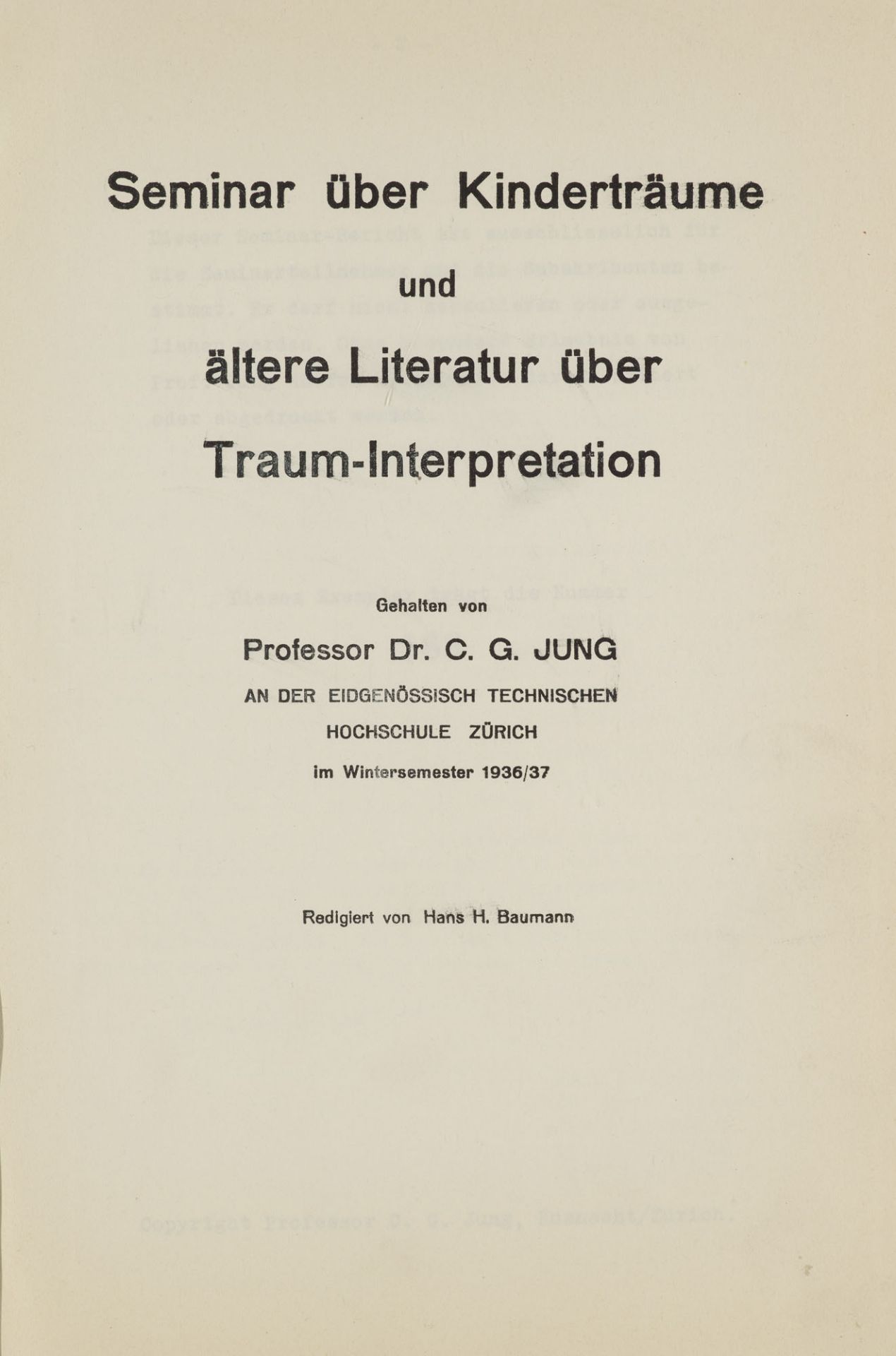 Medizin - Psychologie - - Carl Gustav