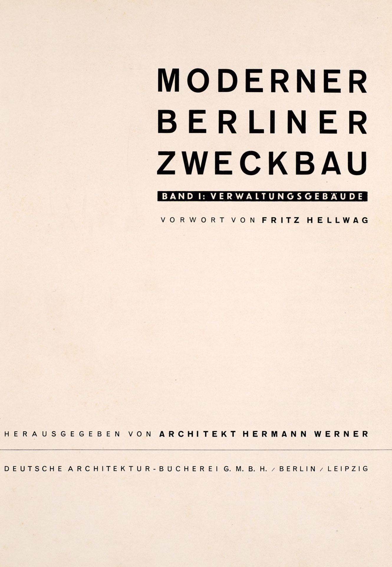Bauhaus - Berlin - - Hermann Werner