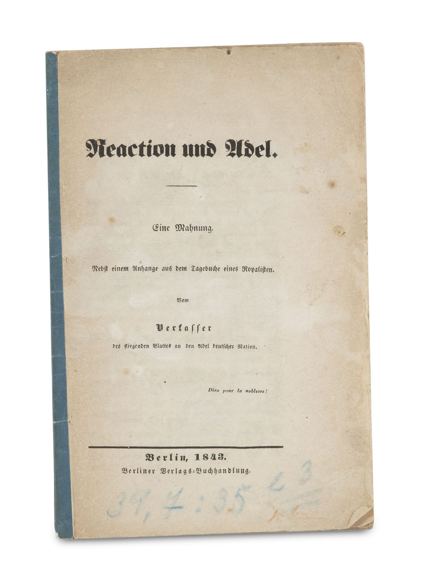 George Ludwig Hesekiel. Reaction und