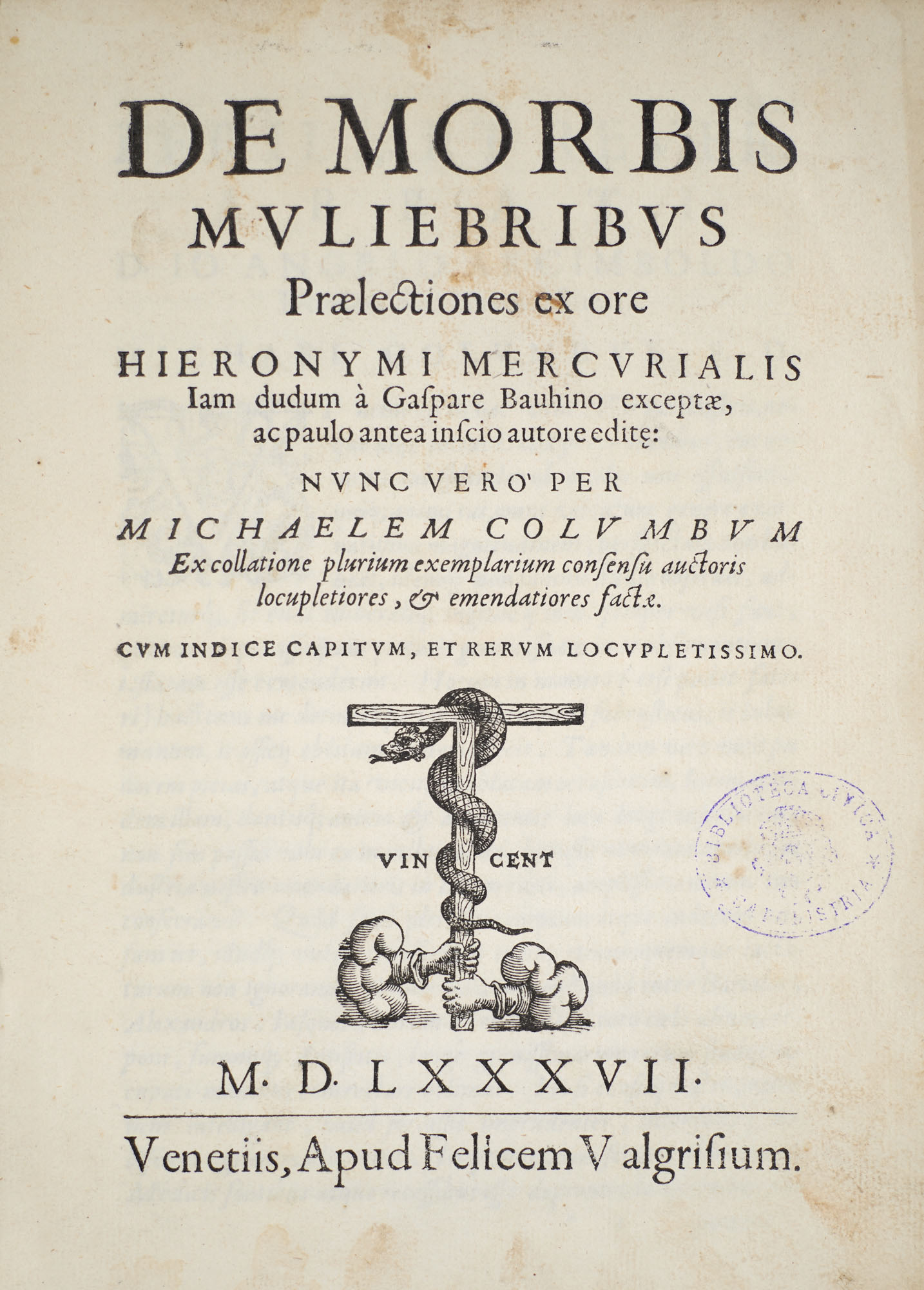 Medizin - - Girolamo Mercuriale. De