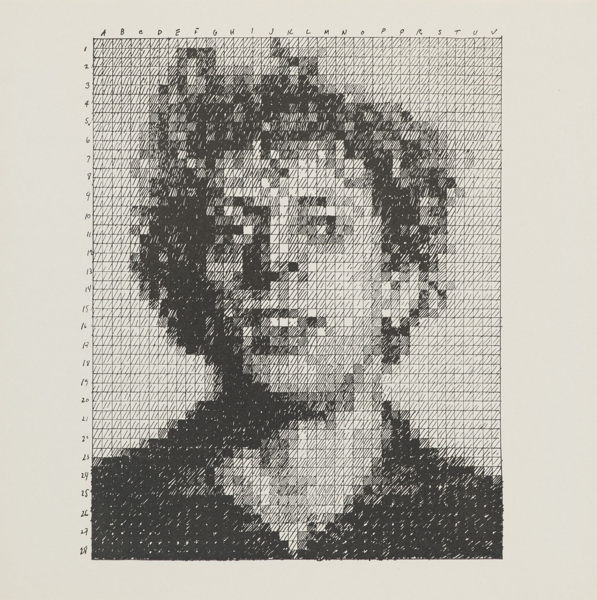 Photorealismus - - Chuck Close.  (1940