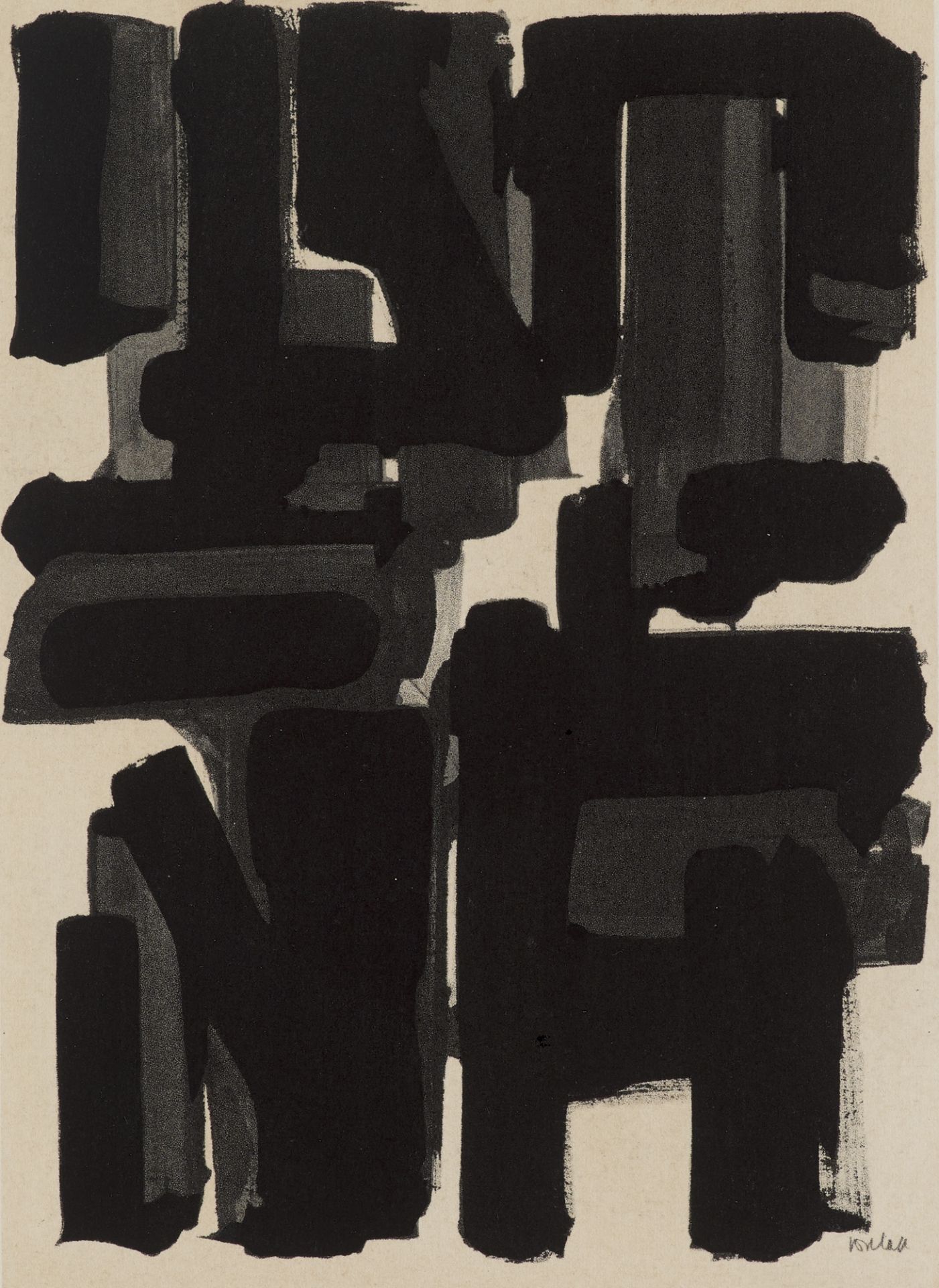 Pierre Soulages.  (1919 Rodez - 2022