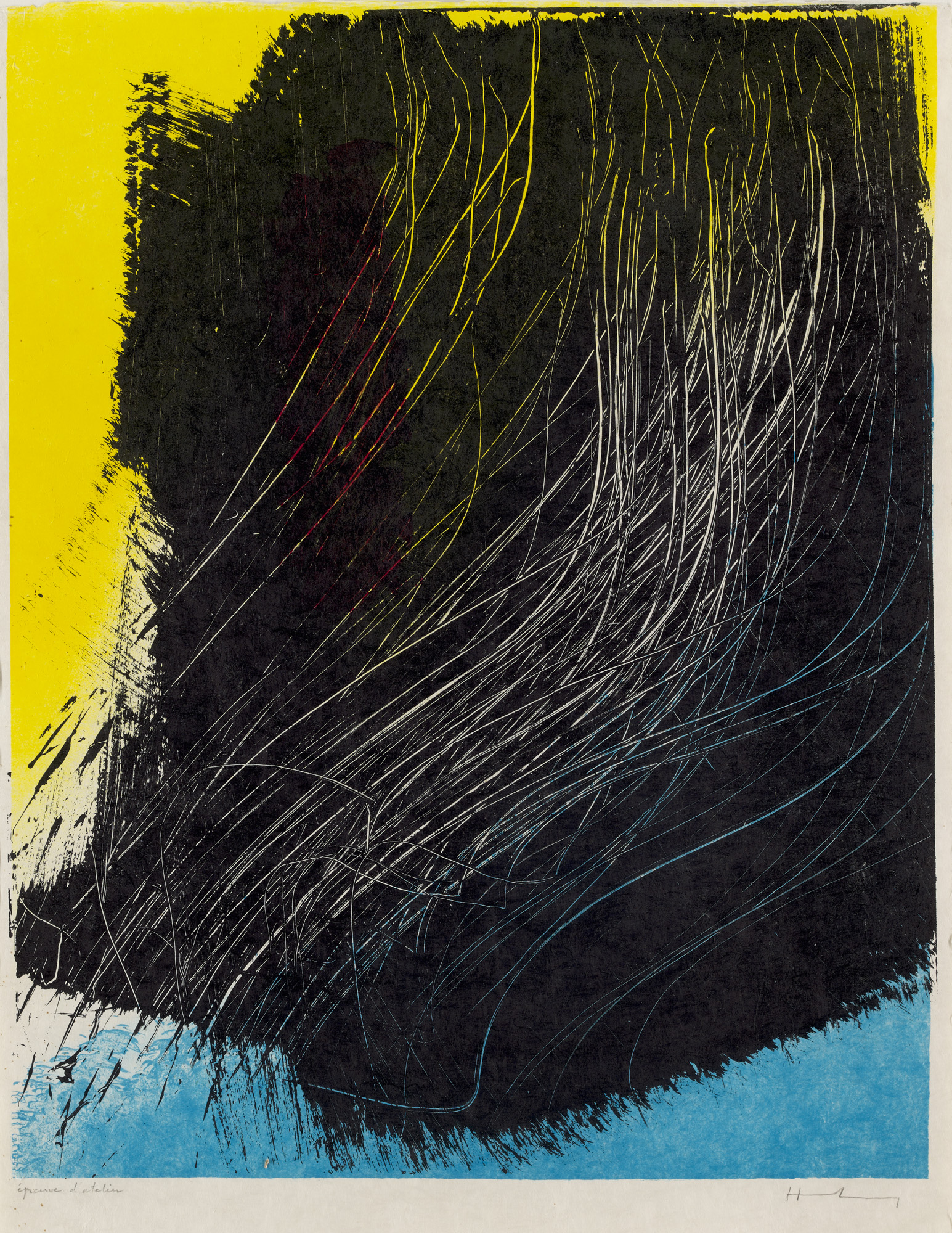 Hans Hartung. (1904 Leipzig - 1989 - Image 2 of 3