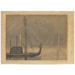 Urushibara, Venice, Original Japanese Woodblock Print