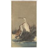 Koson Ohara, Snipes, Original Japanese Woodblock Print