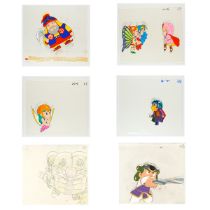 Bikkuriman, Set of 5, Original Anime Production Cel