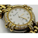 Good quality ladies Kutchinsky Premier bicolour ladies cocktail or dress watch, 27mm case, diamond