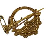 Irish 15ct tara brooch, 4.5cm long, 8.1g