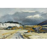 Margaret Rhodes (20th century) - New Zealand landscape, signed and dated '84, 20 x 31cm, framed