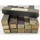 Collection of thirteen Pianola rolls in original boxes