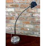 Vintage chrome articulated snake lamp