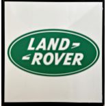 Large illuminating advertising sign for Land Rover, 100cm x 100cm