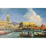 Spinelli (20th century) - Venetian canal scene, signed, oil on canvas, 60 x 90cm, framed