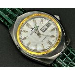 Good gents Jaeger-LeCoultre Club Automatic stainless steel wristwatch, 36mm case, white dial with