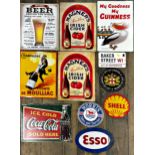 Advertising - Eleven various reproduction enamel signs (11)