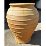 Exceptional quality genuine hand thrown Cretan olive pot, Height 77cm x Diameter 60cm