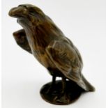 Vintage bronze car mascot in the form of an eagle, 11cm high
