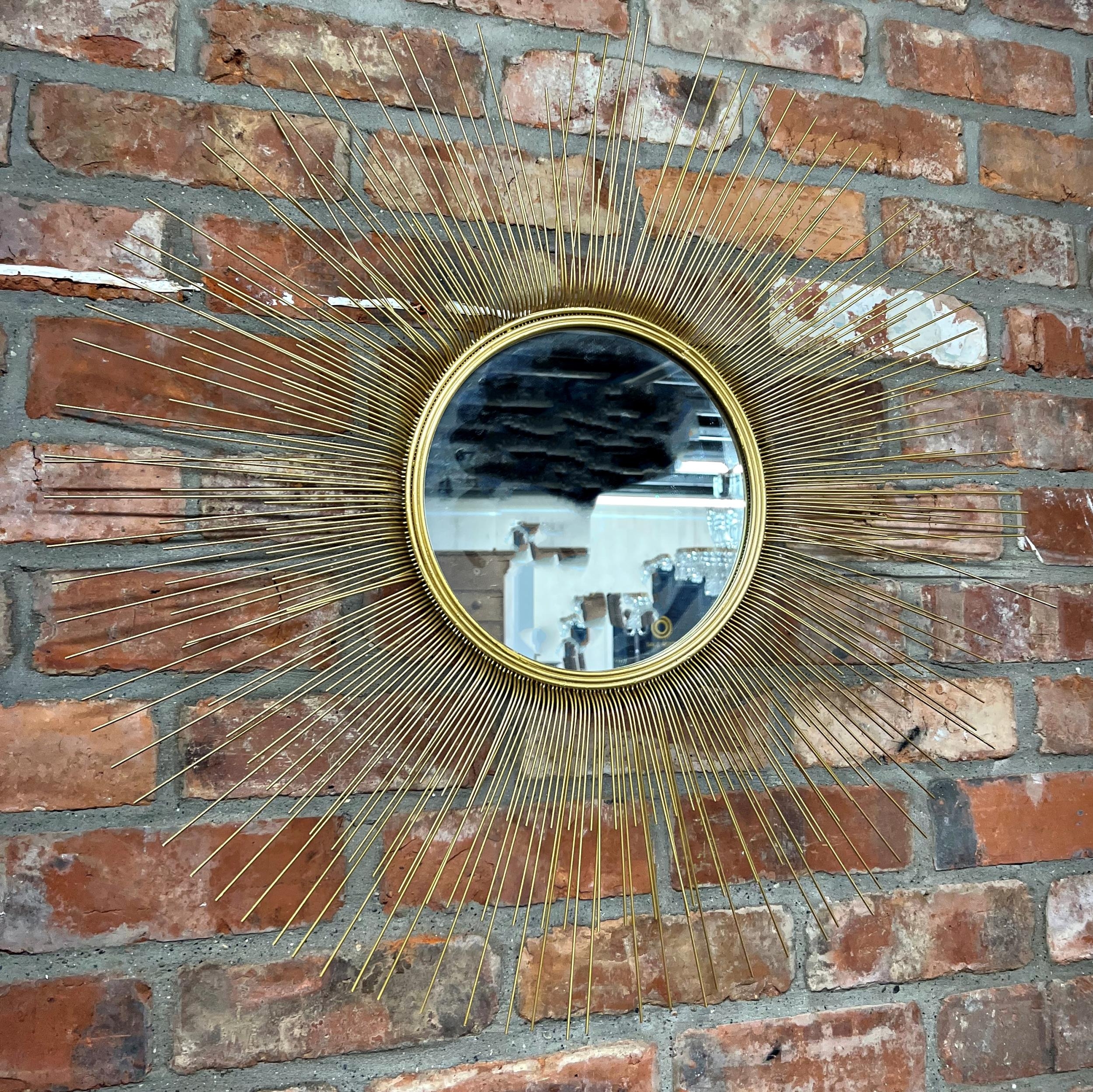 Pair of modern sunburst wall mirrors, 80cm diameter - Image 2 of 2