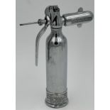 1930s chrome Sparklet dental hygienator, 26cm high