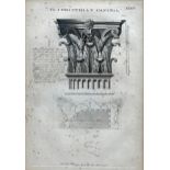 Matthew Darly (1721-1780) - 'The Corinthian Capital', black and white etching, 40 x 26cm, framed