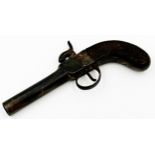 19th century percussion pocket pistol, 18cm long