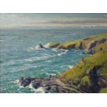 Charles Ernest Butler (1864-1933) - Coastal landscape, signed, inscribed verso, oil on board, 23 x