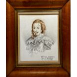 Early 20th century school - bust portrait of 'Victor Amedee Duc De Savoie', pencil with