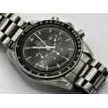 A Gent's Omega Speedmaster Professional 'Moonwatch', stainless steel, Ref 145.022, c.1978, the black