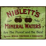 Advertising - 'Niblett's Mineral Waters, Are The Purest and the Best, Factories - Stroud, Cheltenham