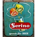 Advertising - 'Serino', with fruit dripping into a glass, 41 x 33cm